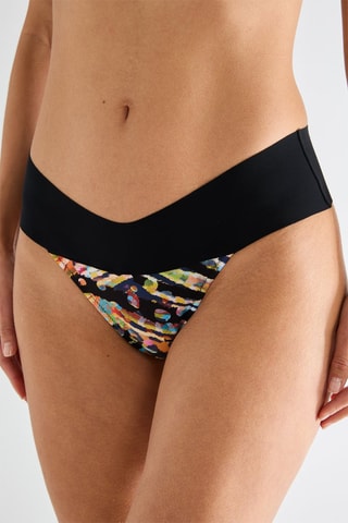 Cueca de biquíni de cintura alta Chacha - Preto