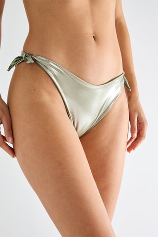 Cueca de biquíni Coralie - Verde-escuro