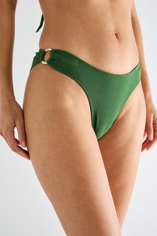 Cueca de biquíni Keola - Verde-escuro
