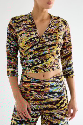 Top Luiza - Preto e verde