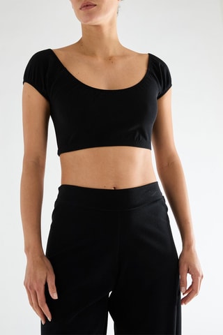 Crop top Oksana 01 - Preto
