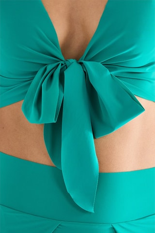 Crop top de praia Tako - Verde 