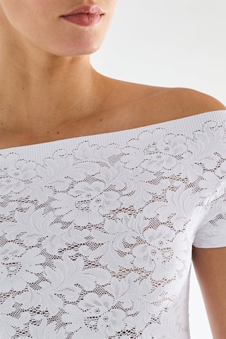 Top de renda Tamara - Branco
