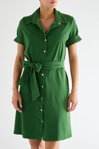 Vestido de praia Clemy - Verde-escuro