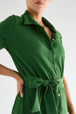 Vestido de praia Clemy - Verde-escuro