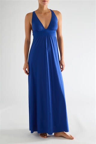 Vestido de praia Vick - Azul-real