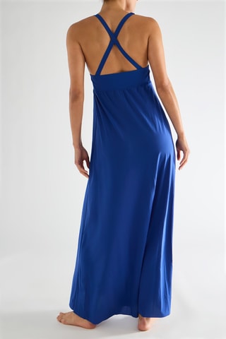 Vestido de praia Vick - Azul-real