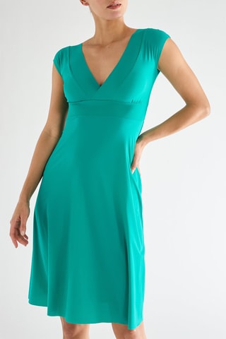 Vestido de praia Jalis - Verde-claro