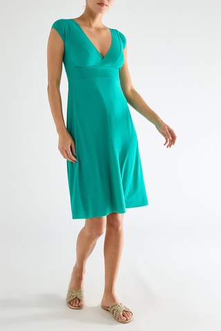 Vestido de praia Jalis - Verde-claro
