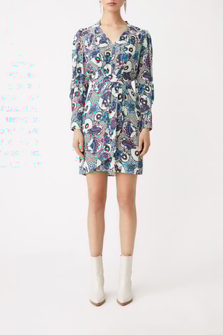 Robe portefeuille - Blanc cassé
