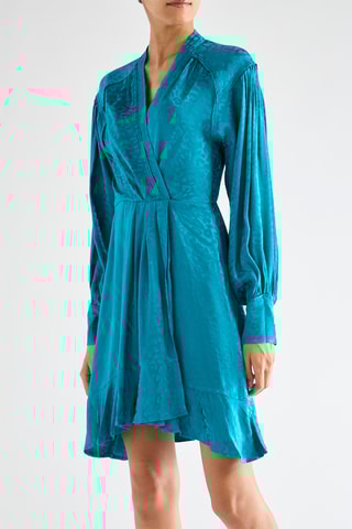 Robe portefeuille - Bleu canard