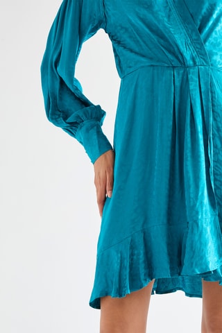 Robe portefeuille - Bleu canard