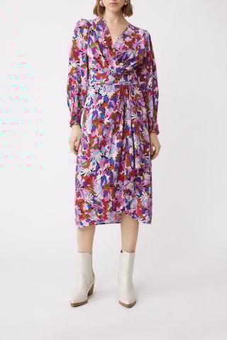 Robe portefeuille - Blanc et rouge
