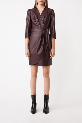 Robe portefeuille - Marron