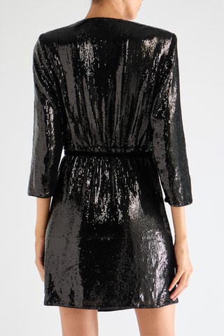Robe portefeuille - Noir