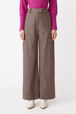Pantalon taille haute - Taupe