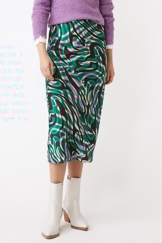 Jupe midi - Vert