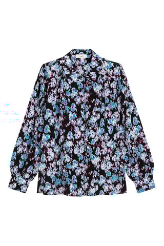 Blouse - Bleu et noir