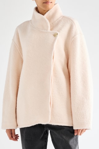 Manteau en laine - Blanc cassé