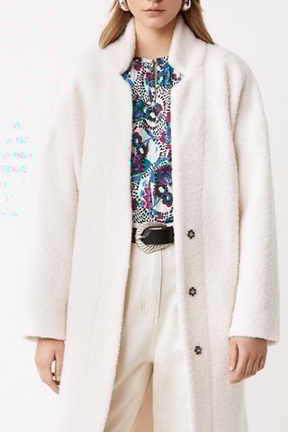 Manteau en laine - Blanc cassé