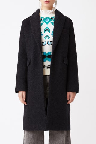 Manteau en laine - Bleu nuit