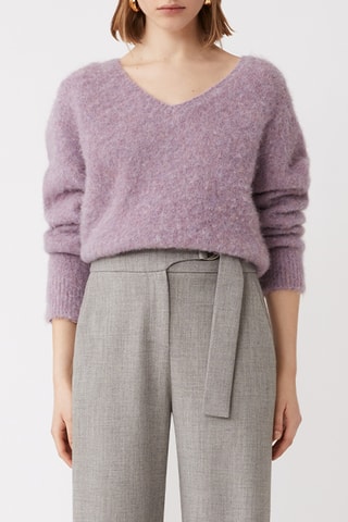 Pull en alpaga - Mauve