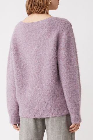 Pull en alpaga - Mauve