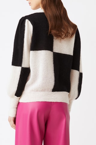 Pull en mérinos et mohair - Noir