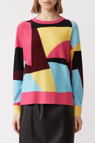Pull - Rose et jaune