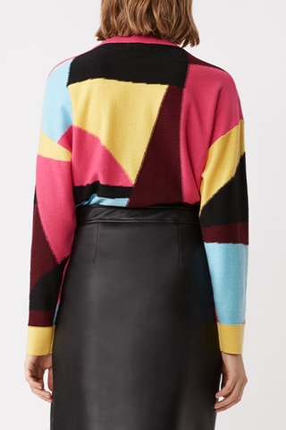 Pull - Rose et jaune