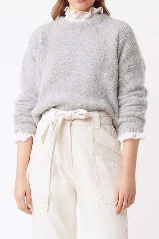 Pull en alpaga - Gris chiné