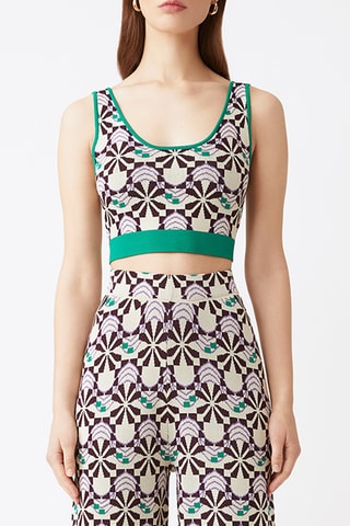 Crop-top - Crème
