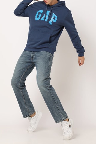 Sweater met Capuchon - Marineblauw