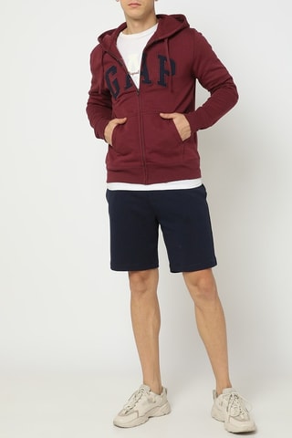 Sweater met Capuchon - Bordeauxrood