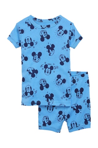 Biologisch Katoenen Pyjama Mickey Disney - Blauw