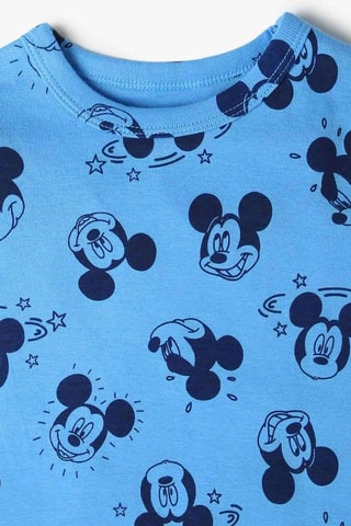 Biologisch Katoenen Pyjama Mickey Disney - Blauw