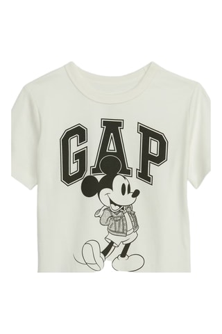 T-shirt en coton biologique Mickey Disney - Blanc