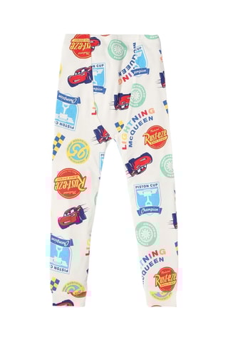 Biologisch Katoenen Pyjama Flash Mc Queen Cars Disney Pixar - Wit