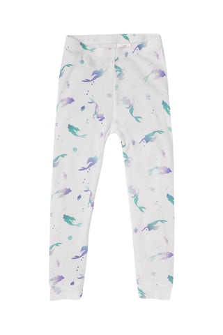Biologisch Katoenen Pyjama Ariël De Kleine Zeemeermin Disney - Wit