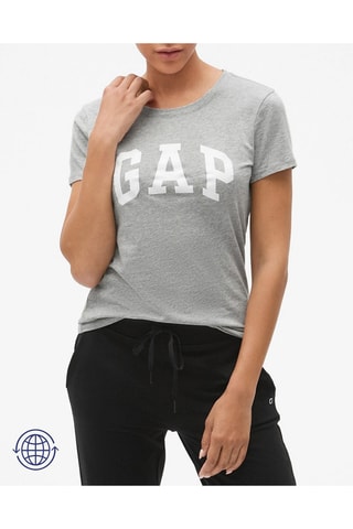 T-shirt - Gemêleerd Lichtgrijs