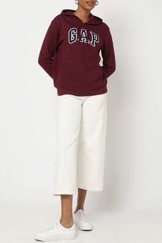 Sweater met Capuchon - Bordeauxrood