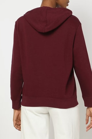 Sweater met Capuchon - Bordeauxrood