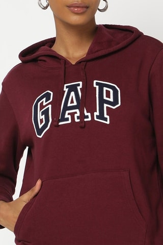 Sweater met Capuchon - Bordeauxrood