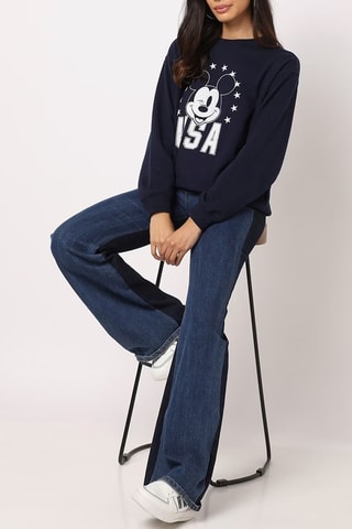 Sweater Mickey Disney - Marineblauw