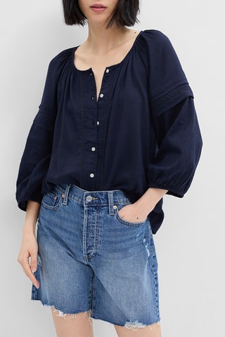 Blouse - Marineblauw