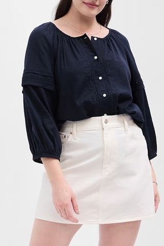 Blouse - Marineblauw