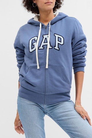 Sweater met Capuchon - Kobaltblauw