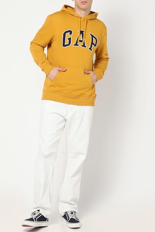 Sweater met Capuchon - Mosterdgeel