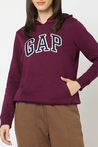 Sweater met Capuchon - Bordeauxrood