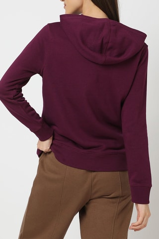 Sweater met Capuchon - Bordeauxrood